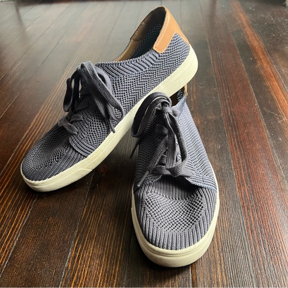 Lucky Brand Luika Sneakers Cream and Tan Lace Up Size 8 - Picture 3 of 8